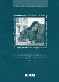 Lire et resumer. Пособие по реферированию на французском языке. Учебное пособие. Гриф УМО МО РФ, Александровская Е.Б., 2011