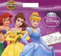 Большая раскраска - цветная подсказка. Принцессы, , 2011