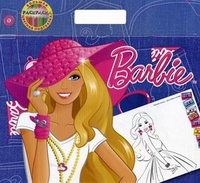 Большая раскраска - цветная подсказка. Барби, , 2011