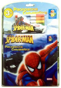 Раскраска-смывайка "Spider-Man", , 0000